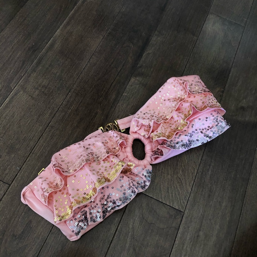Victoria Secret sparkly Bandeau Bikini Top